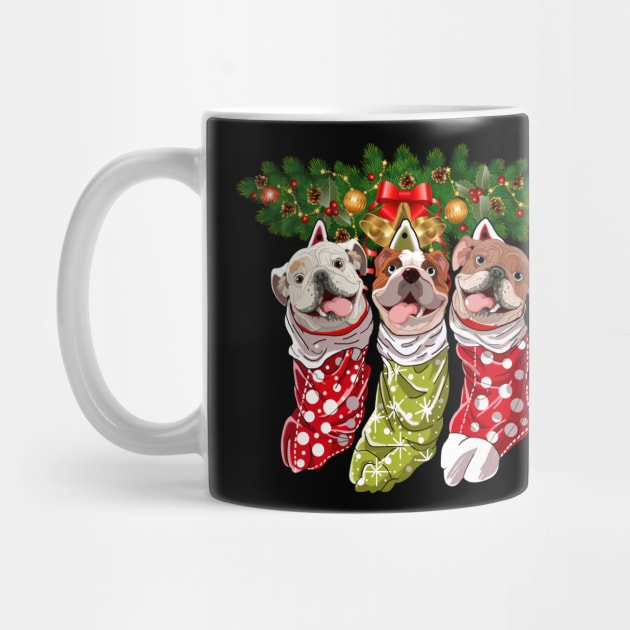 Bulldogs Socks Christmas Gifts Dogs Lovers by Terryeare